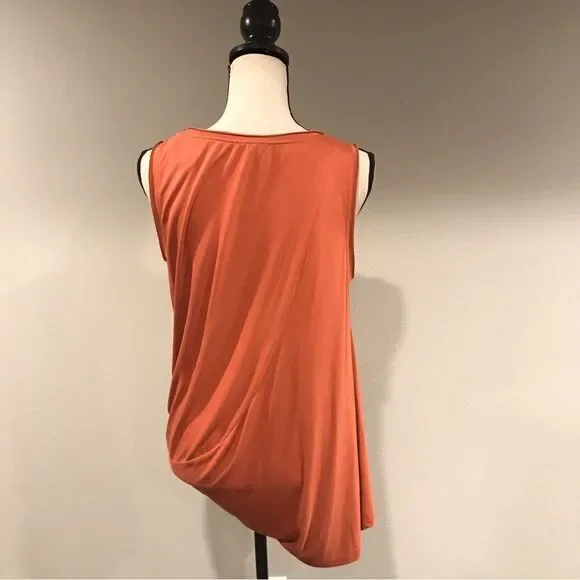 Rust color sleeveless top - Picture 6 of 10
